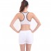 Lemolly Women's Sexy Cotton Padded Support Racerback Front Closure Sports Bra